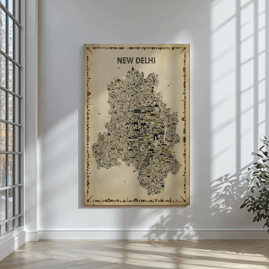DELHI THE MAP OF MONUMENTS
