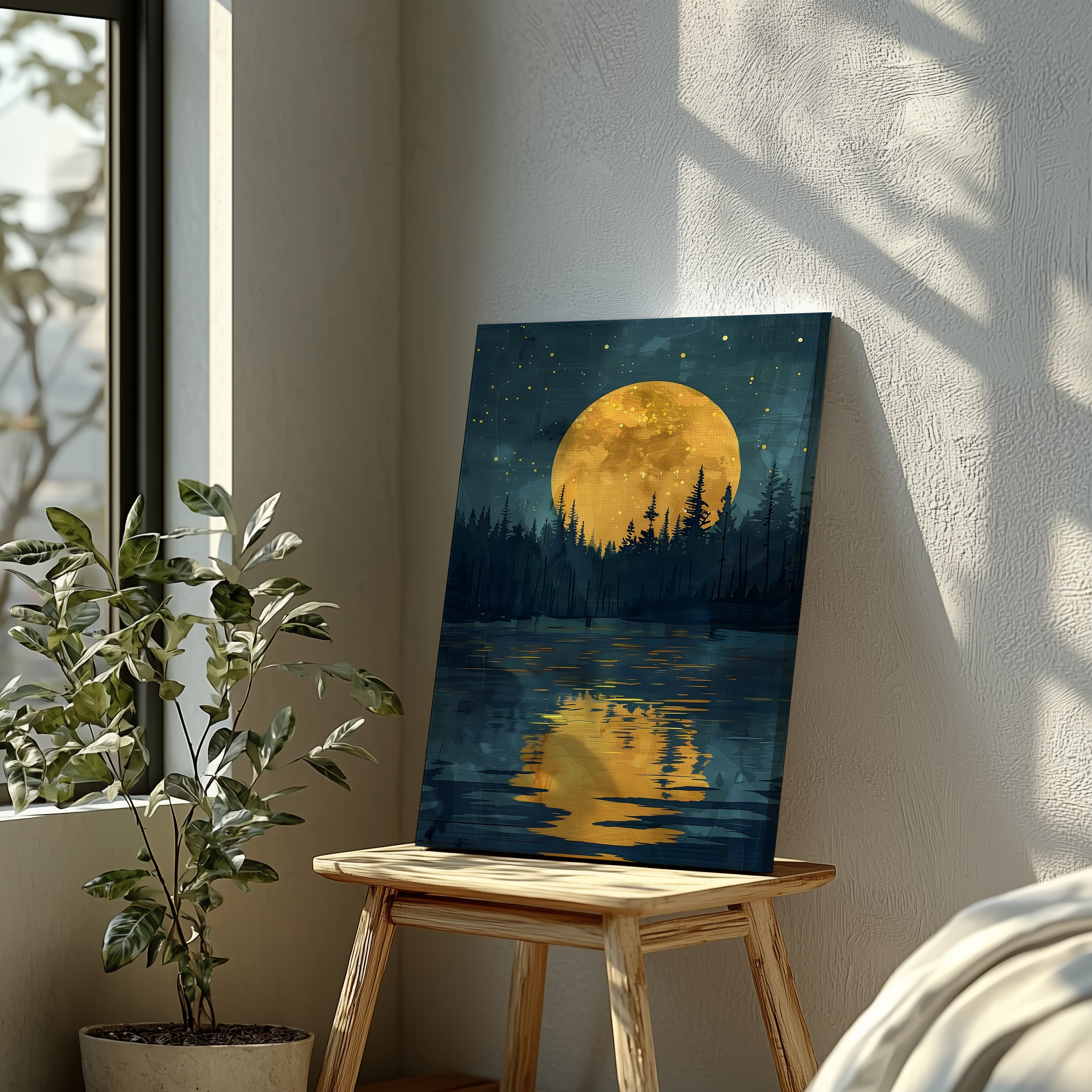 NIGHT WOODLAND ART
