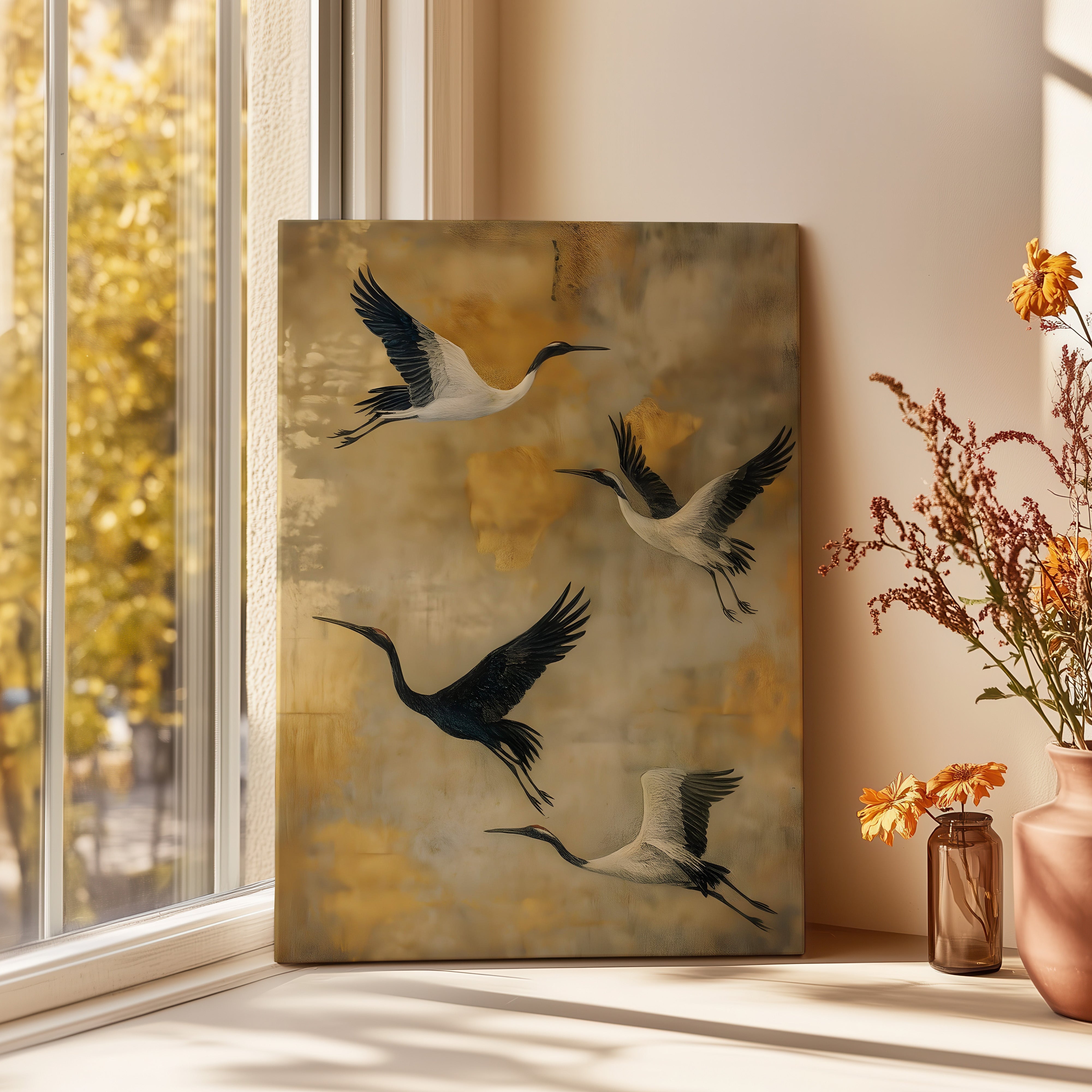 SOARING CRANES