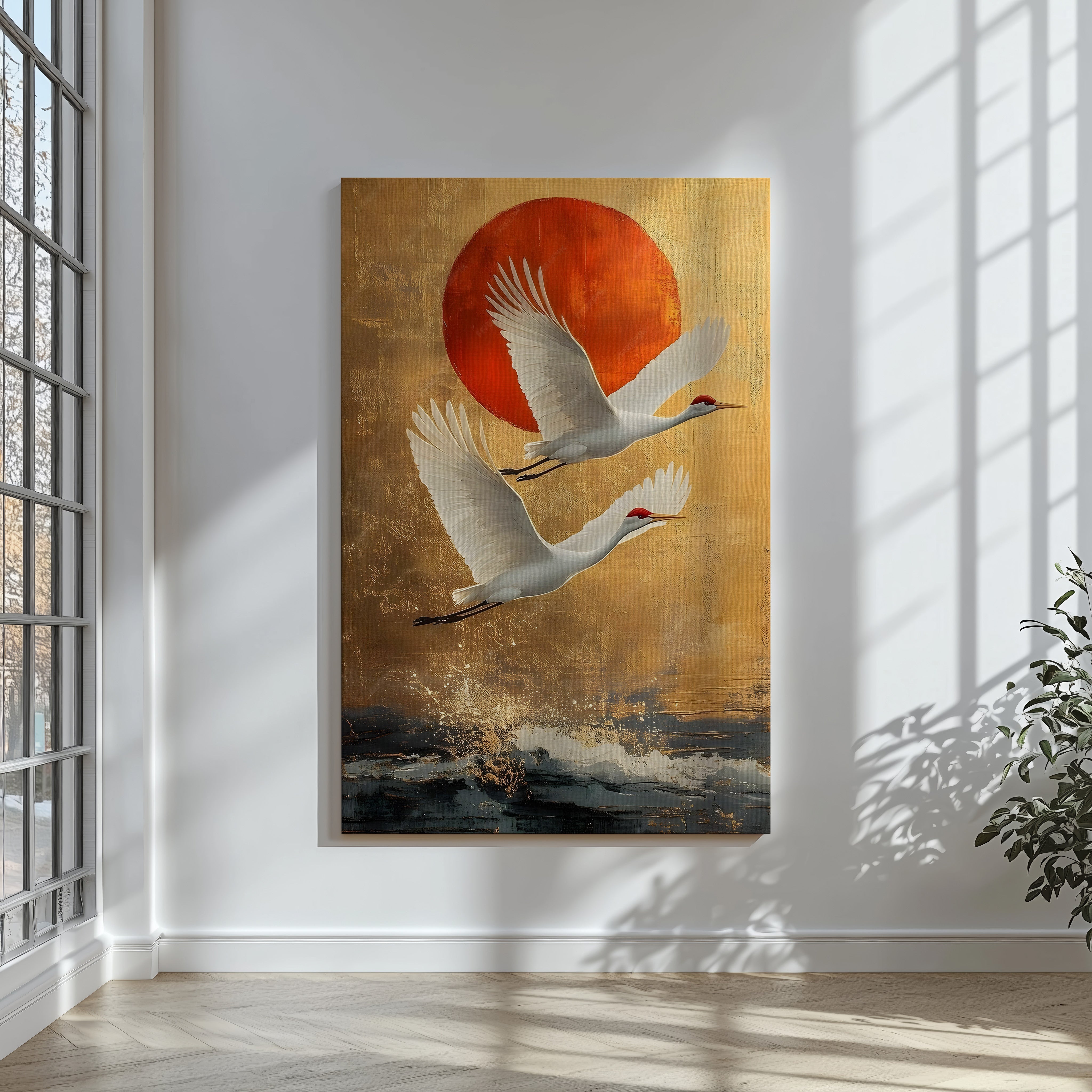 White Cranes