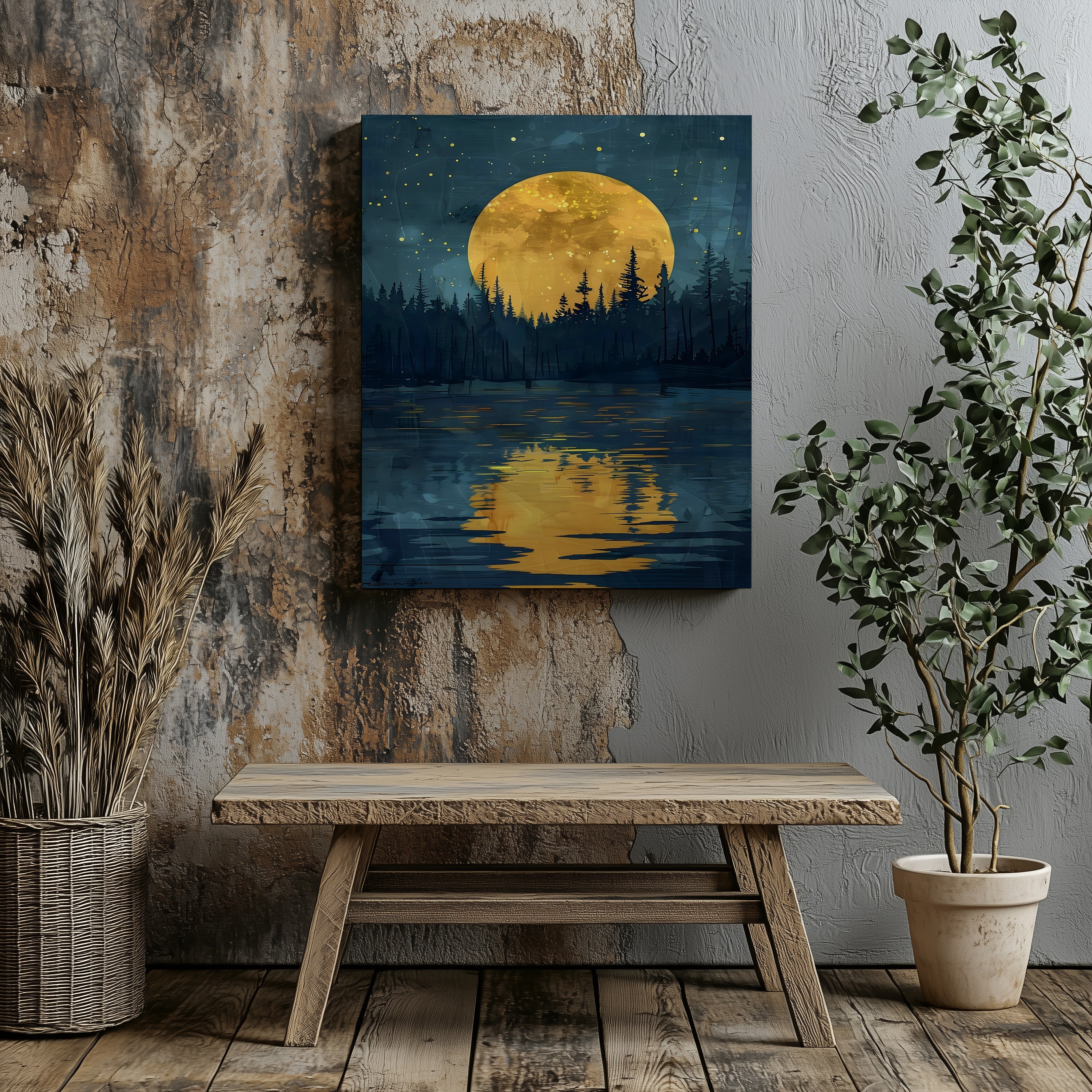 NIGHT WOODLAND ART