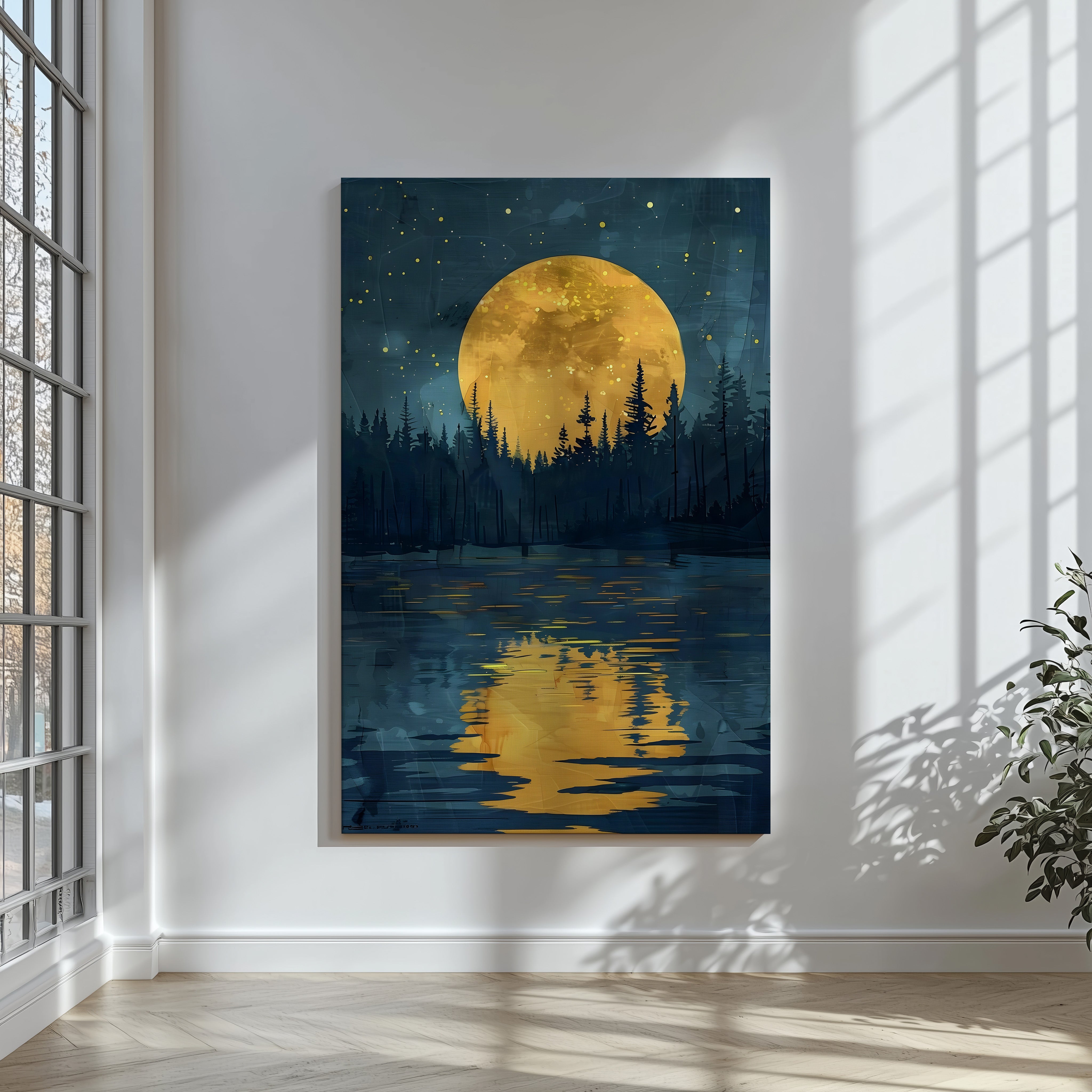 NIGHT WOODLAND ART