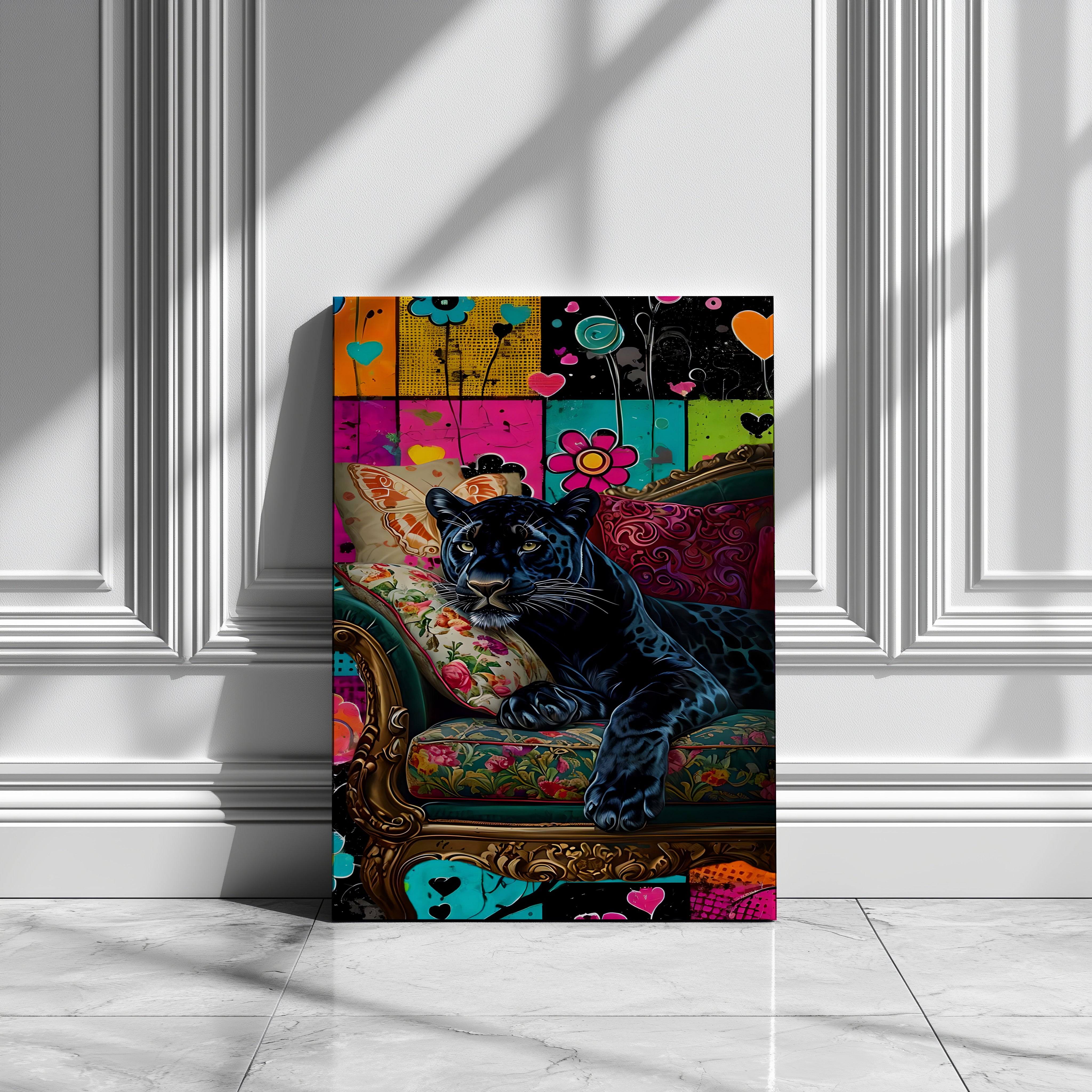 Black Panther On The Couch