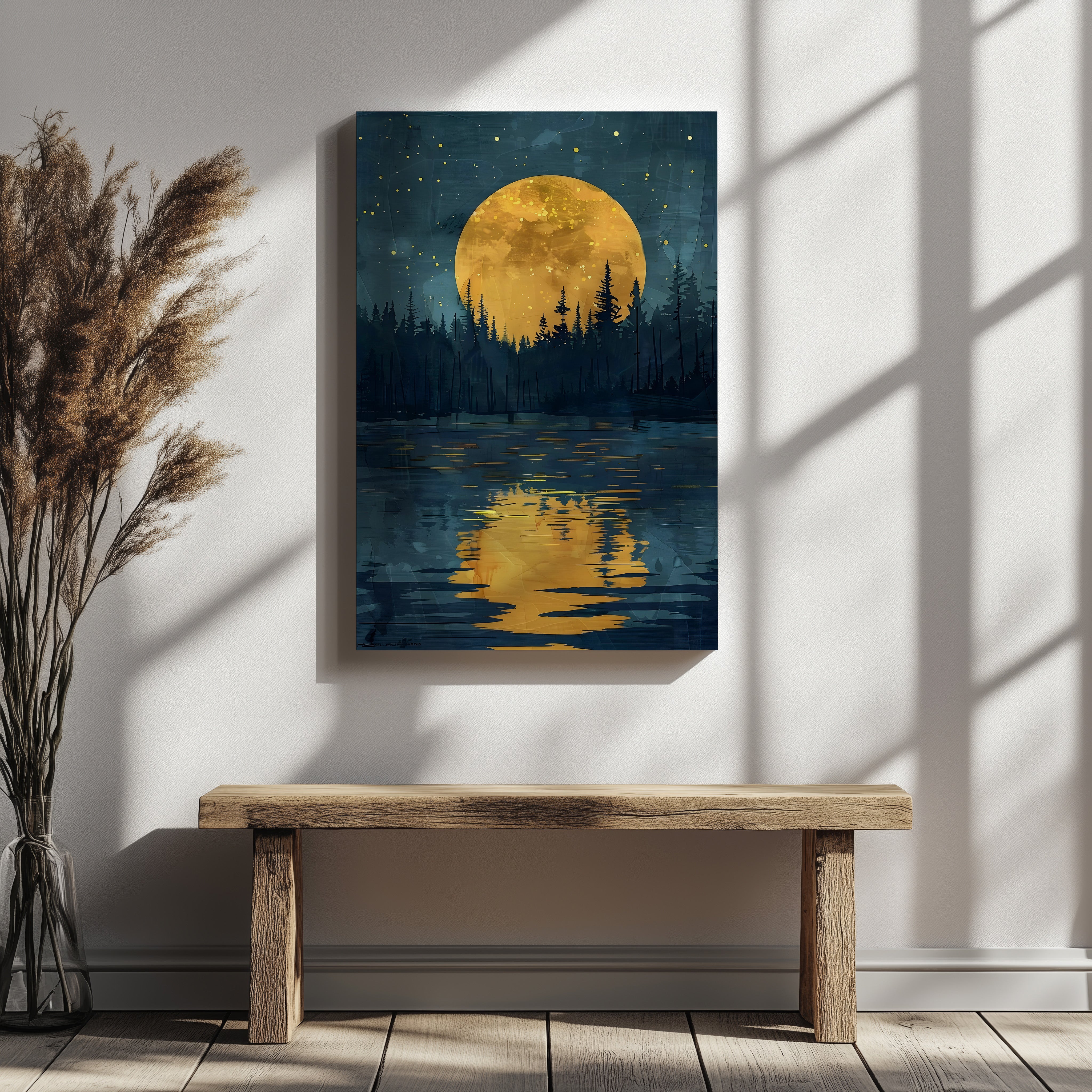 NIGHT WOODLAND ART